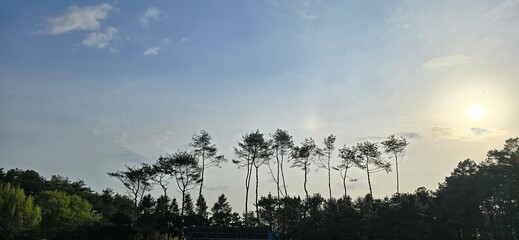 sunset in the mountains