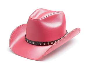 Pink Cowboy Hat Studio Shot (1)
