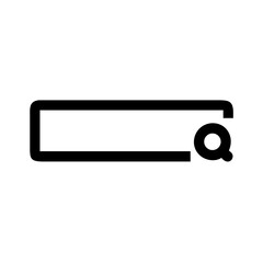 Search bar icon vector graphic with magnifying glass for website ui design and mobile app design