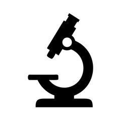 Microscope vector illustration for science laboratory research and medical equipment analysis