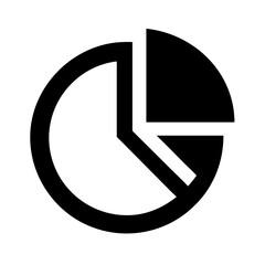 Pie chart diagram infographic business data analysis statistics report presentation vector icon design