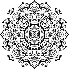 Intricate mandala design with patterns