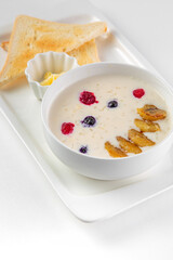 Hearty and delicious breakfast with spices