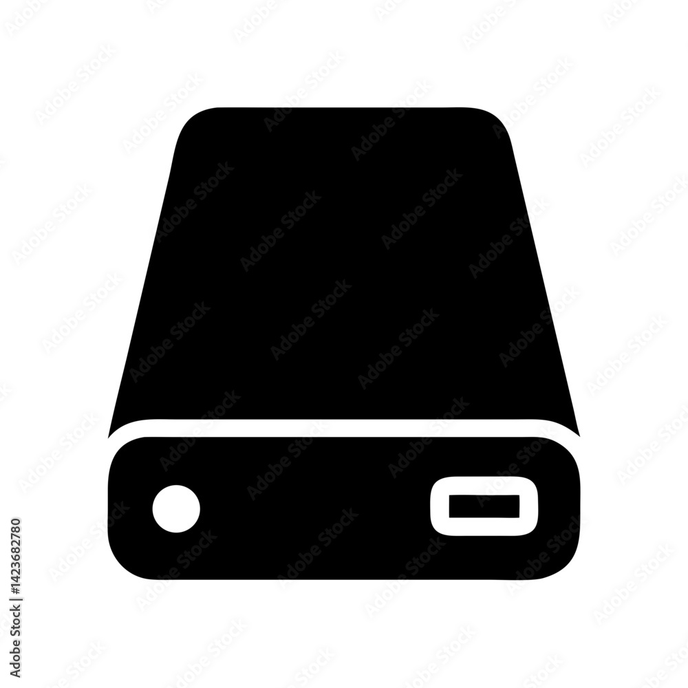 Poster Find hard drive disk vector illustration for computer storage and data backup solutions online now