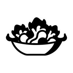 Find fresh salad bowl vector illustration for healthy eating and vegetarian diet concept design