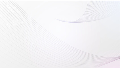 White Vector Background with Thin Wavy Stripes
