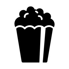 Delicious popcorn vector illustration for movie night snack food and cinema treat design element