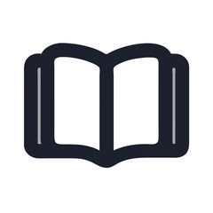 Open book vector illustration for education reading library literature and knowledge concept design icon