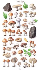 Mushroom Illustration Artwork