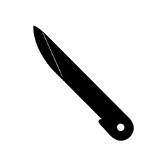 Pocket knife vector illustration for camping hiking and outdoor adventure equipment design element