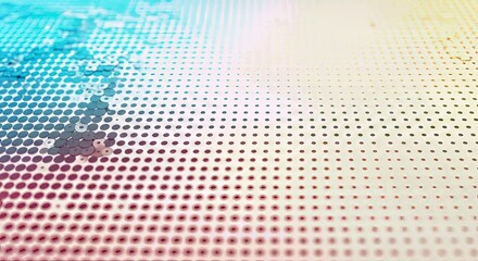 Fototapeta premium Set of Abstract Halftone White Backgrounds in Three Distinct Color Tones