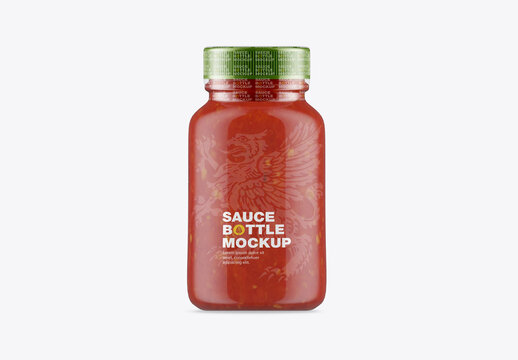 Sauce Bottle Mockup