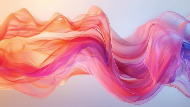Captivating colorful smoke waves ebb and flow in a vibrant dance of hues in high definition