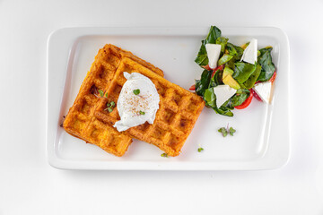 Hearty and delicious breakfast with spices