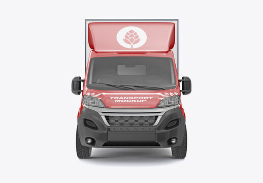 Shipping  Truck Mockup