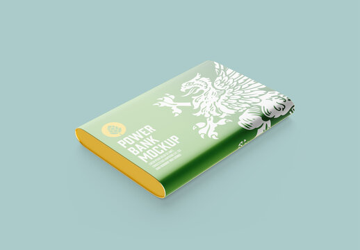 Modern power bank mockup