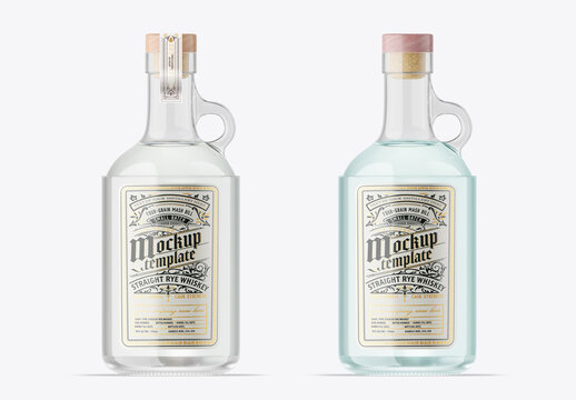 Whiskey Bottle Mockup