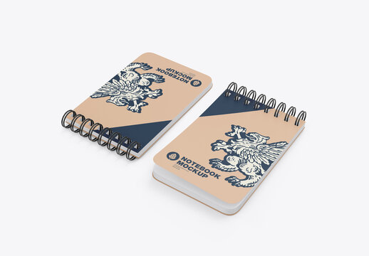 Notepad with Spiral mockup