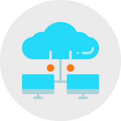 Cloud Connection icon vector illustration