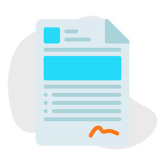 Analytics Document icon vector illustration