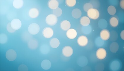Light Blue Background with Defocused Lights for Soft and Elegant Design