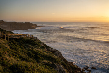 sunset over the ocean