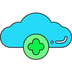 Add Cloud icon vector illustration