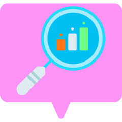 Search Stats icon vector illustration