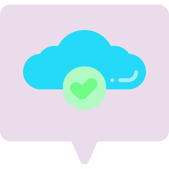 Verified Cloud icon vector illustration