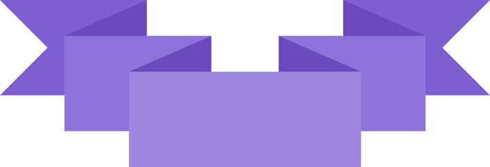Obraz premium Purple Ribbon Banners illustration Vector