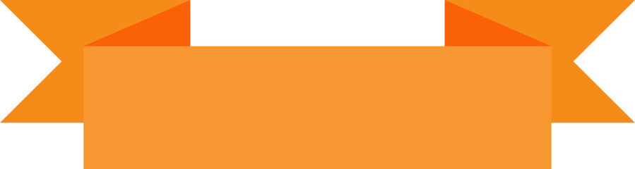 Obraz premium Orange Ribbon Banners illustration Vector