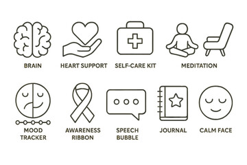 Instruments and icons that foster emotional support and mental well-being