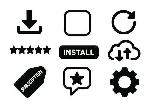 Components of user interface associated with marketplaces for mobile applications