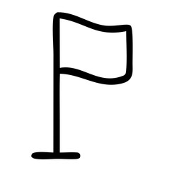 flag outline icon