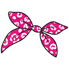 Nurse Messy Bun Coquette Bow Illustration, Mama Messy Bun Hairband clipart, Messy Bun Design For Women