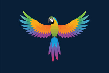 Obraz premium 0015_1_a-vibrant-macaw-logo-with-macaw-forming-_Dv79uFpqR3GKCqB-.eps
