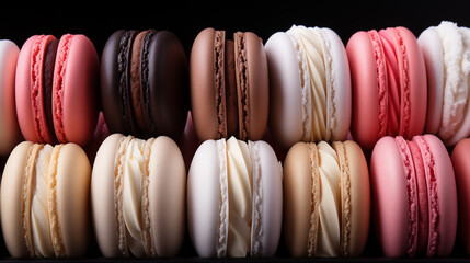 Marshmallows in different colors.