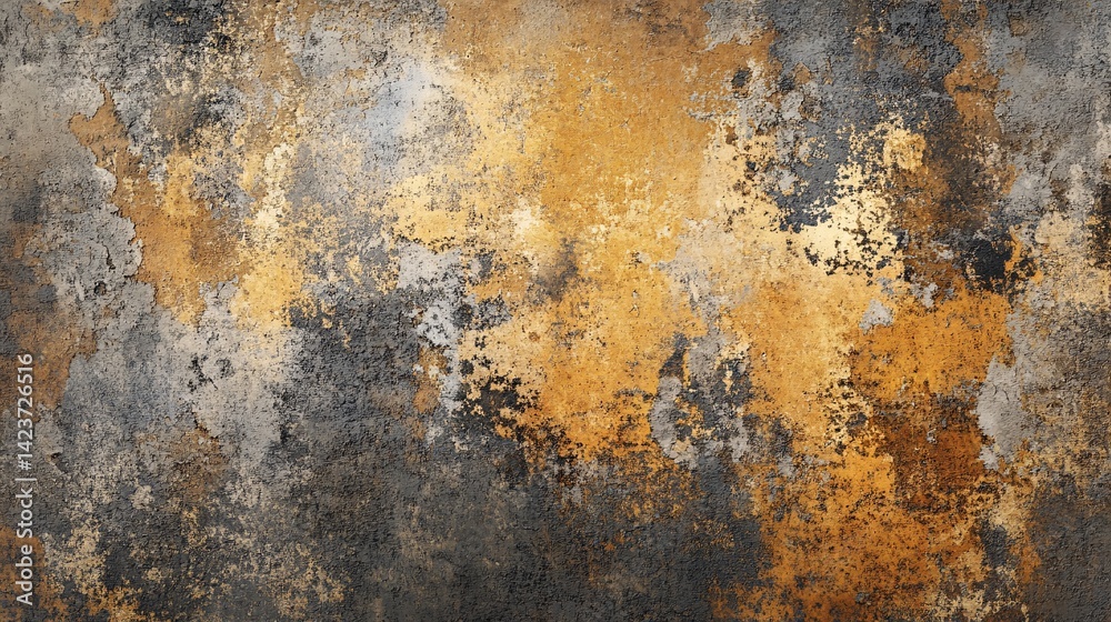Poster abstract texture of old rustic wall showing signs of age and decay
