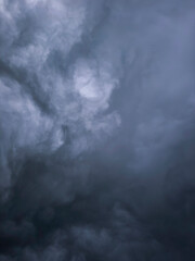 Photographic documentation of the pre-storm cloudy sky