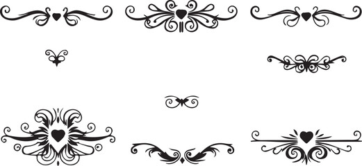 A set of elements, symbols, ornaments, mandalas. Hand drawn vector illustration