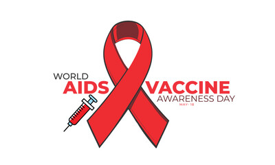 Aids Vaccine Awareness Day. background, banner, card, poster, template. Vector illustration.