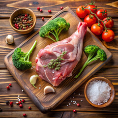 raw beef steak