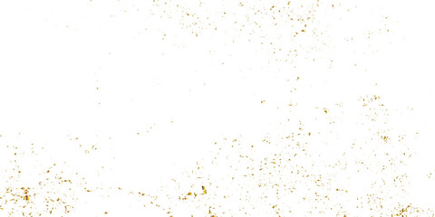 Abstract doted and confetti golden glitter and zigzag ribbon particles splatter on transparent background. Luxury golden glitter confetti that floats down falling bokeh celebration background.