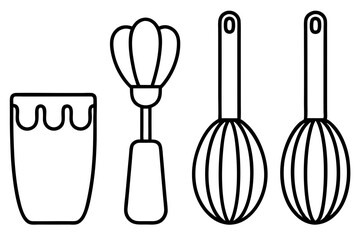 Vintage-Inspired Holiday Baking Line Art