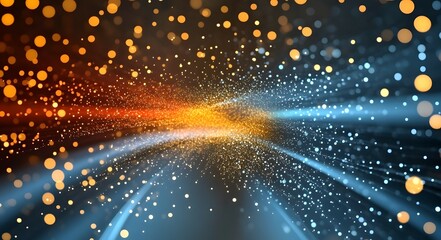 Obraz premium High-speed internet data flow