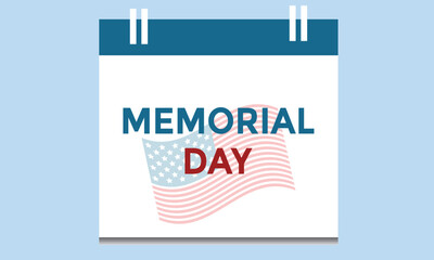 USA memorial day vector icon design.