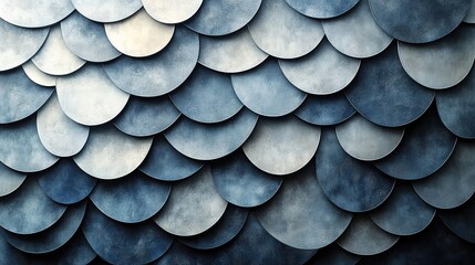 Abstract Blue and Gray Scaled Pattern Background