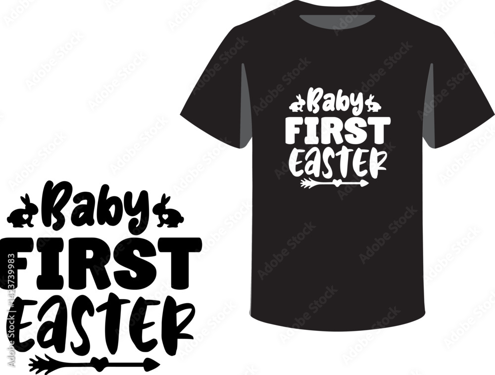 Fototapete typography and icon t-shirts design template with unique text