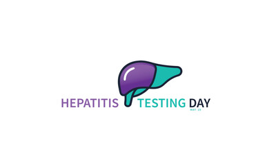 Fototapeta premium Hepatitis Testing Day. background, banner, card, poster, template. Vector illustration.