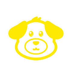 yellow cute dog icon